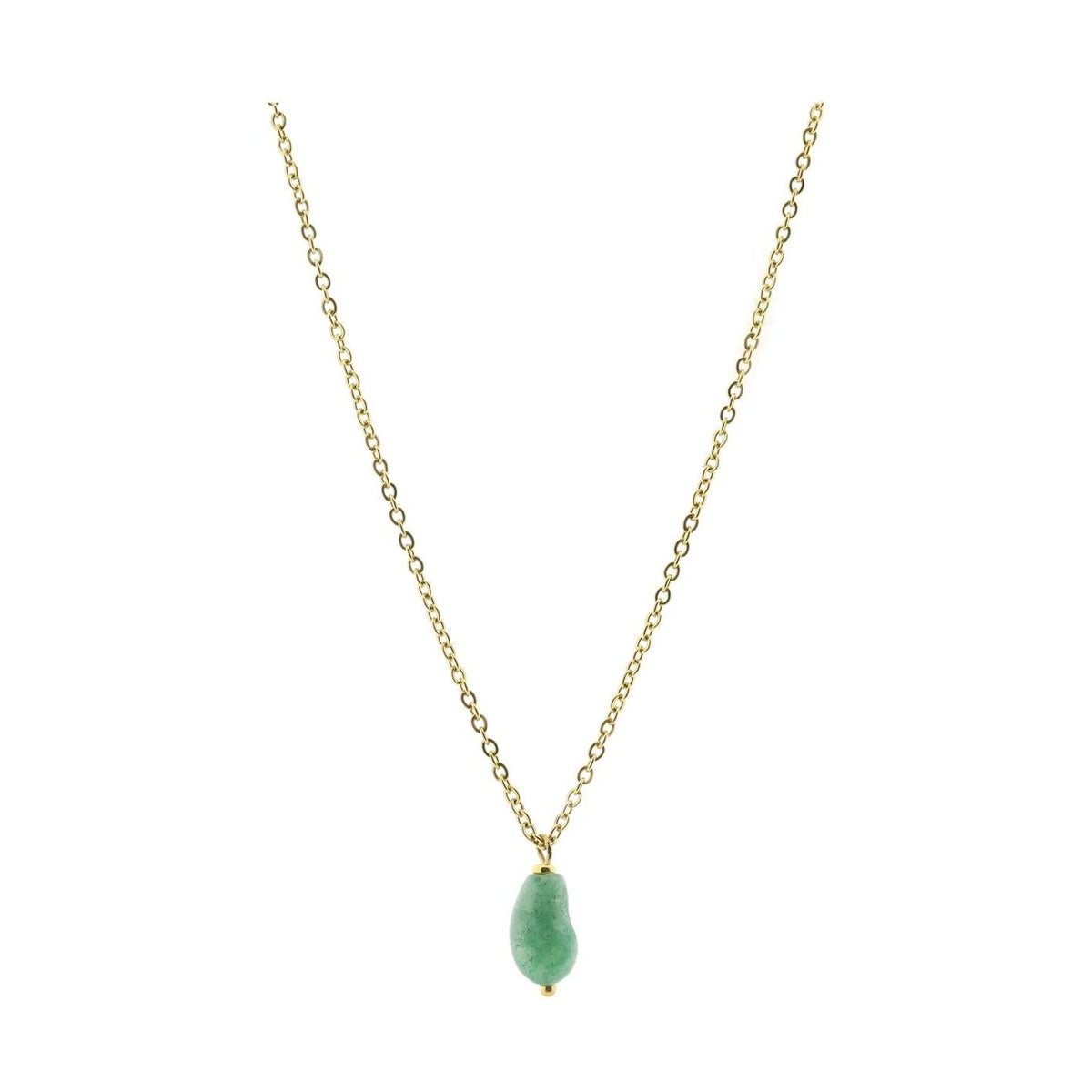 Solid gold necklace joia long