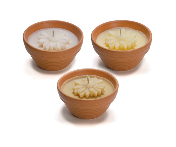 Rustik lys flower bowl sunflower indoor
