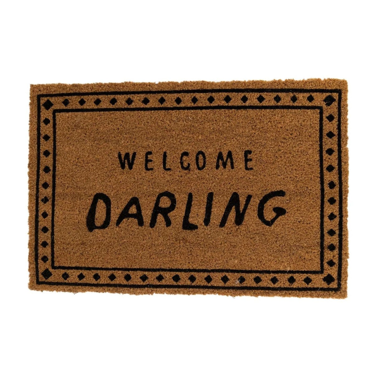 Zusss deurmat welcome daling bruin/zwart