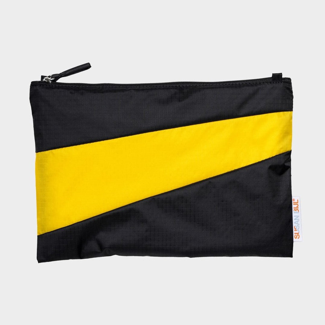 Susan Bijl the new pouch Black & Sunflower Medium