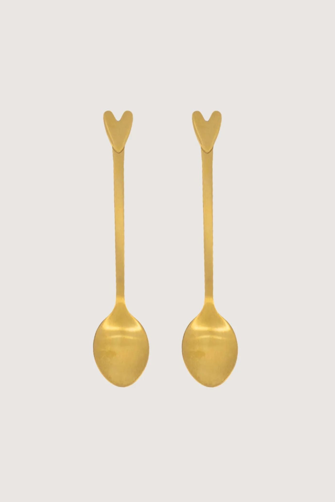 Set van 2 lepeltjes hartje