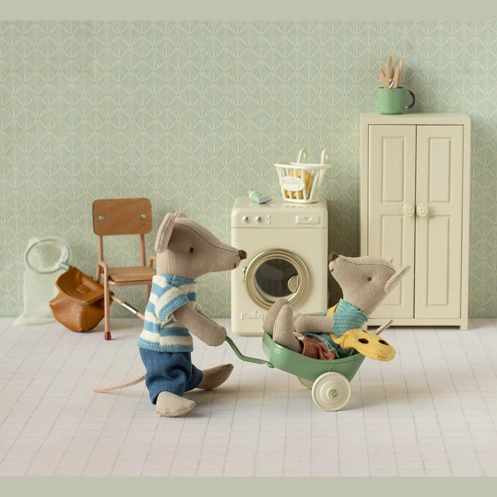 Maileg little brother mouse with bag