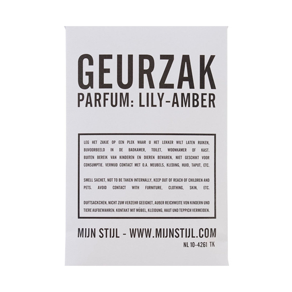 Mijn stijl Geurzak parfum Lily Amber