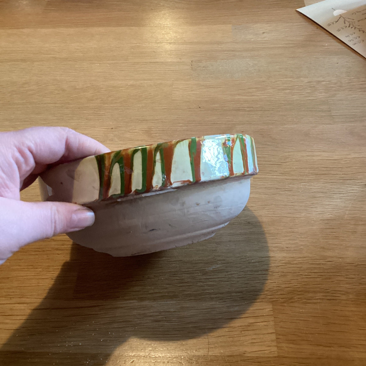 Handgeschilderd bowl off white