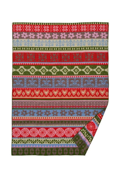 Klippan Arvidsjaur multi, 100% woven wool blanket