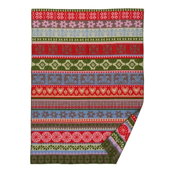 Klippan Arvidsjaur multi, 100% woven wool blanket