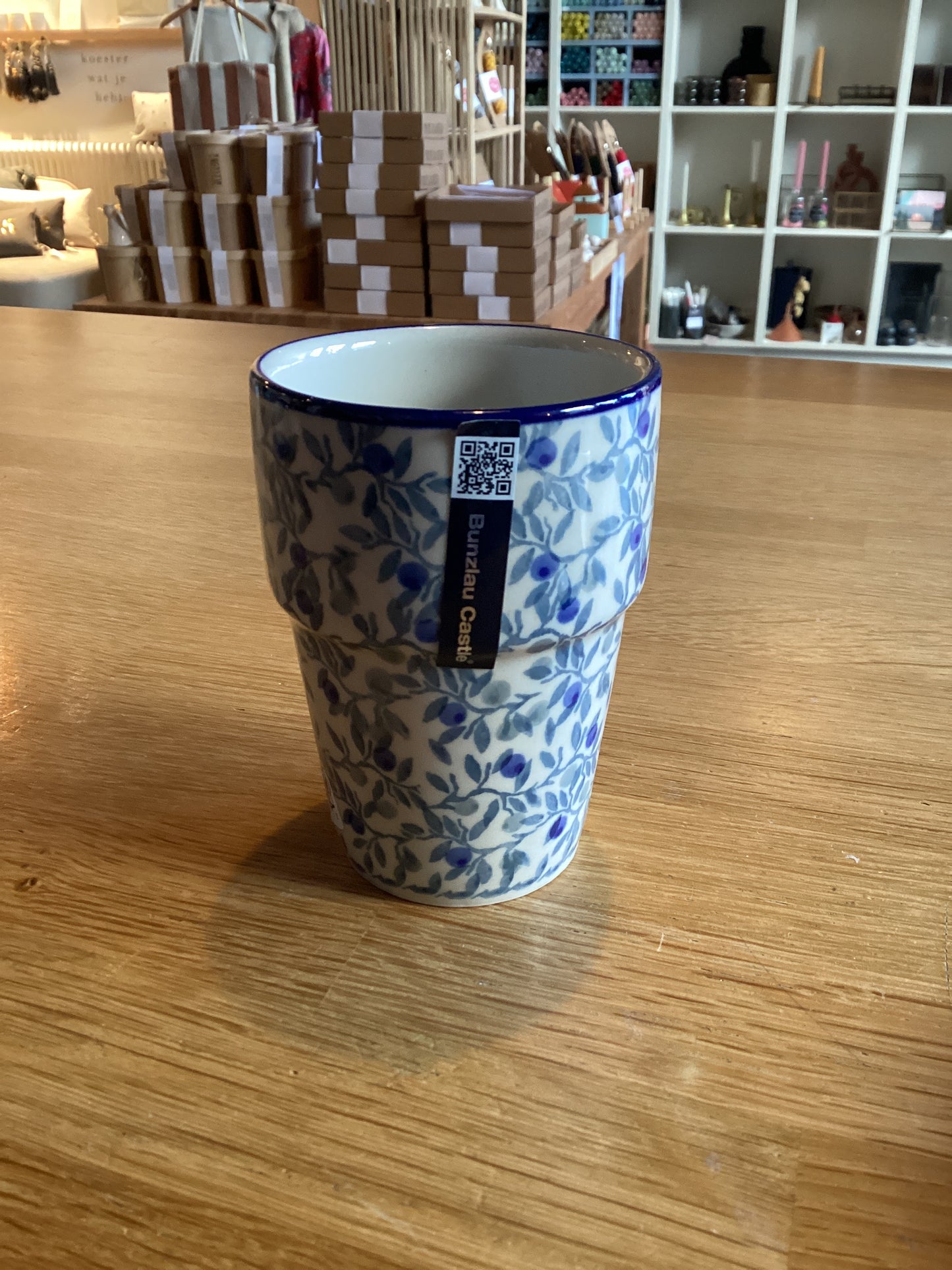 Melk Beker blue olive