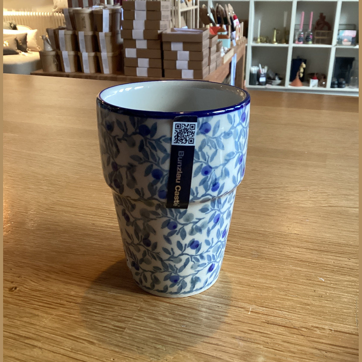 Melk Beker blue olive