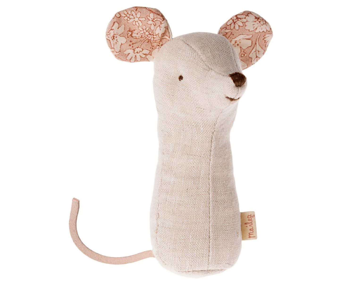 Maileg lullaby friends mouse rattle nature