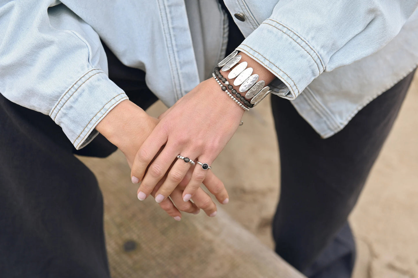Coco ring 19 XL zilver