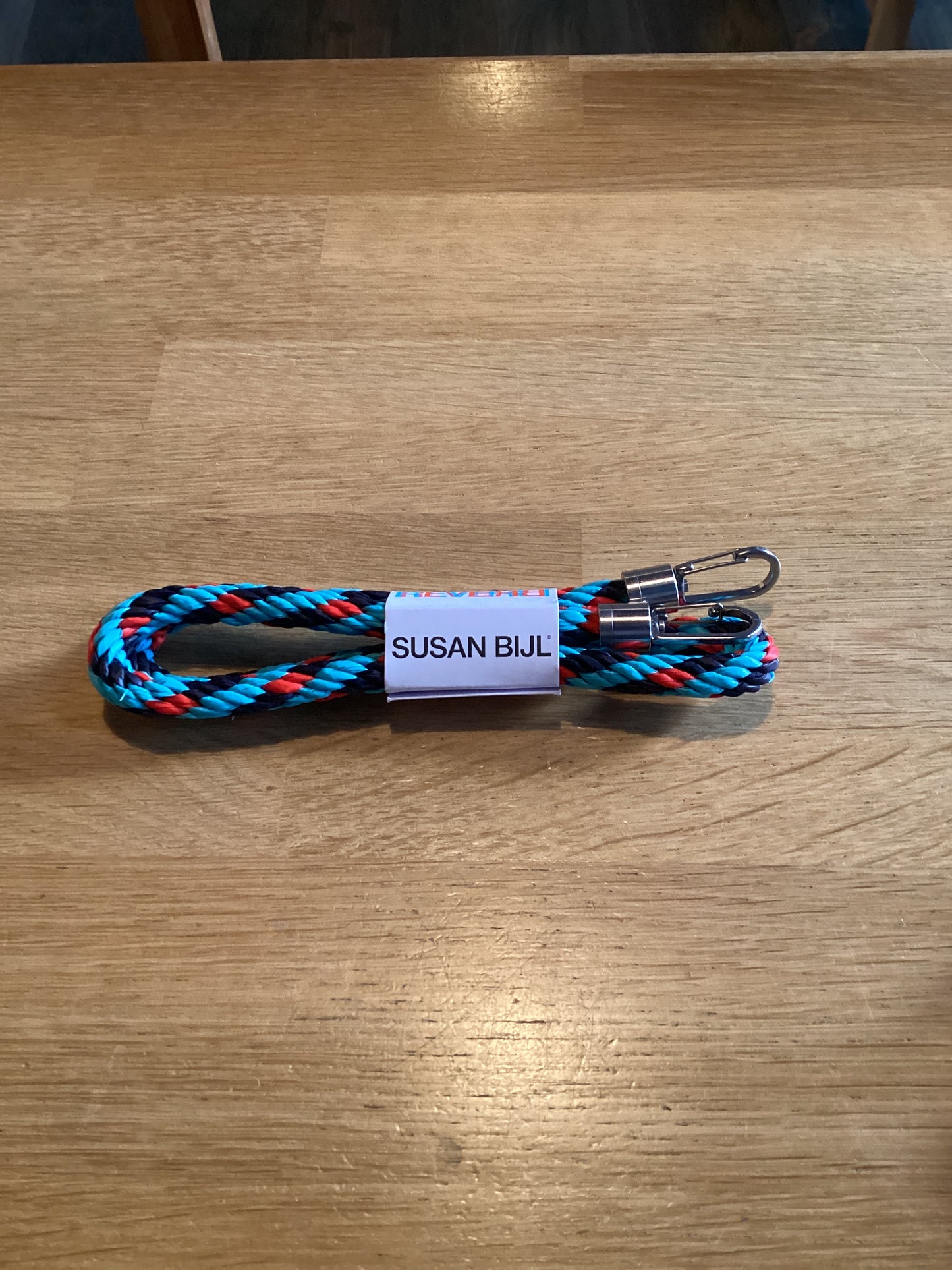 The New Kumihimo Strap Key Blue F Red Alert Short