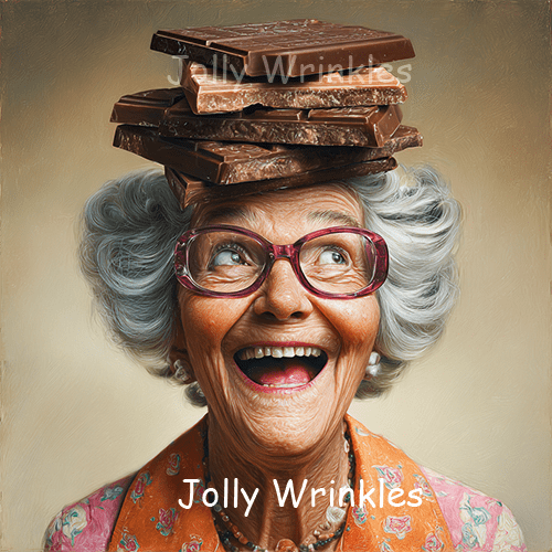 Jolly wrinkles wenskaart love chocola