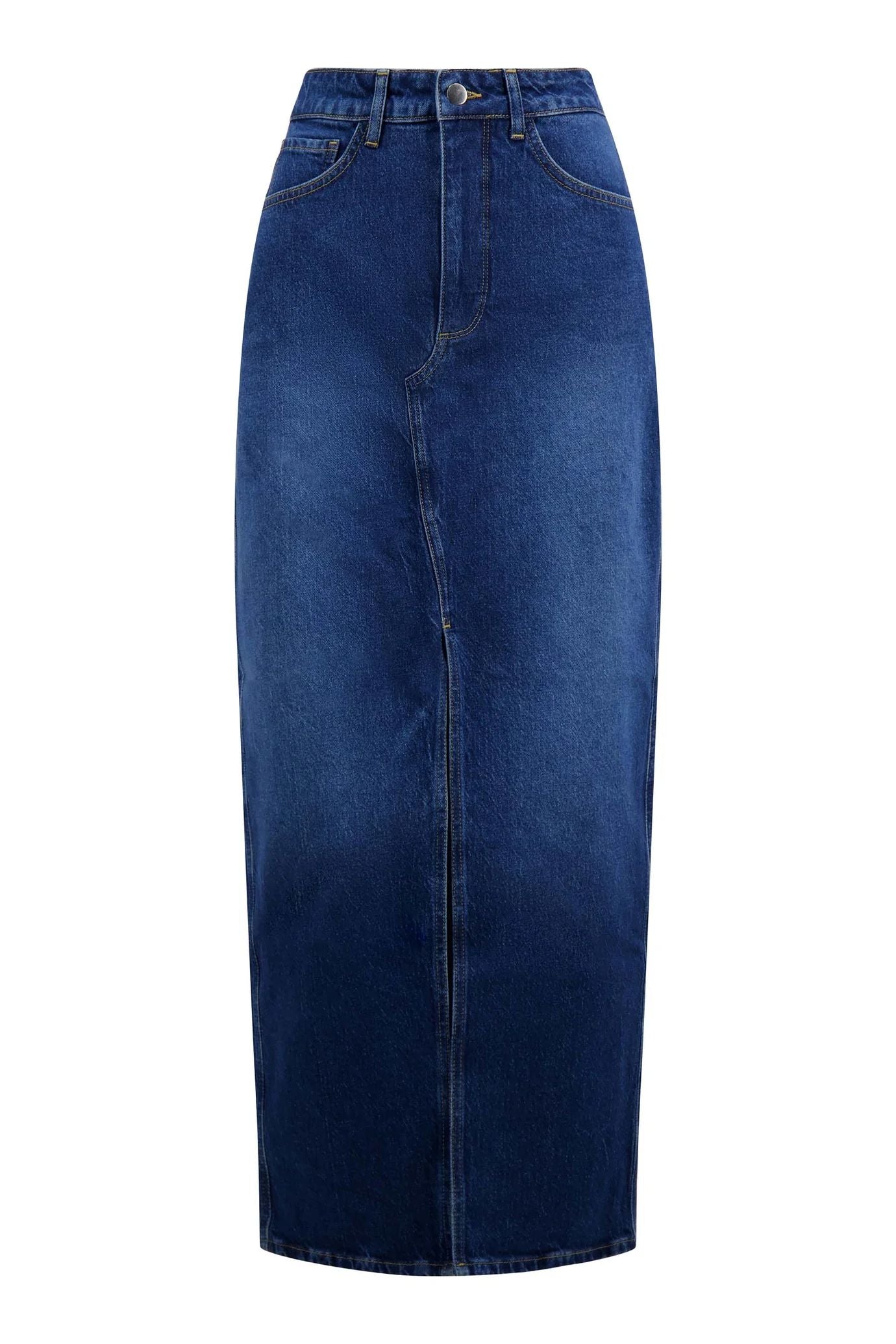 Zusss lange denim stretch rok