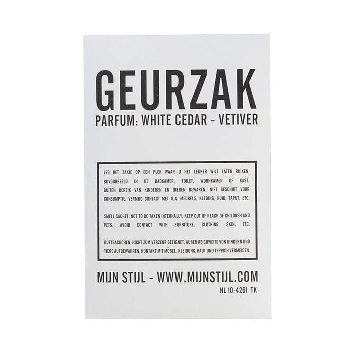 Mijn stijl geurzak white cedar vetiver