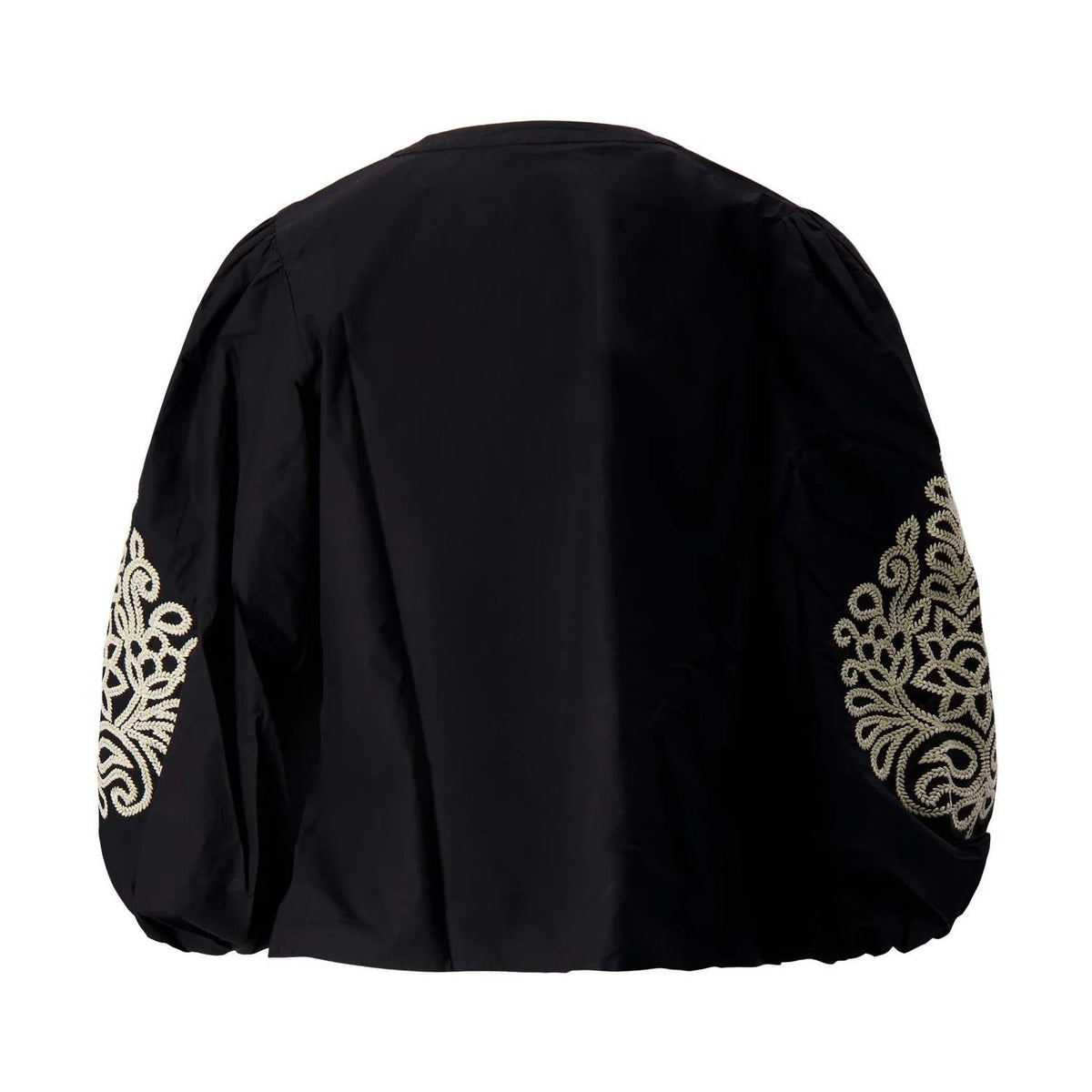 Blouse met borduur mouwen