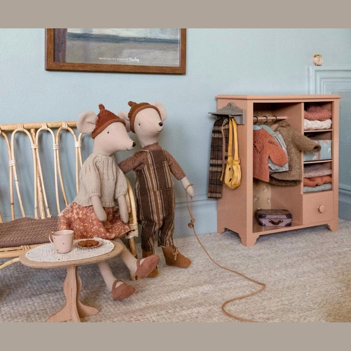 Maileg mouse medium overall and sweater