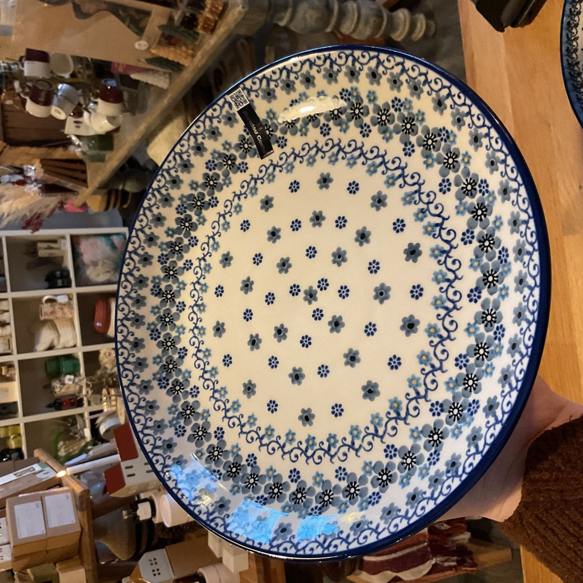 Bunzlau castle plate 26,5 cm winter garden
