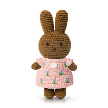 Nina handmade and her pastel pink tulip dress