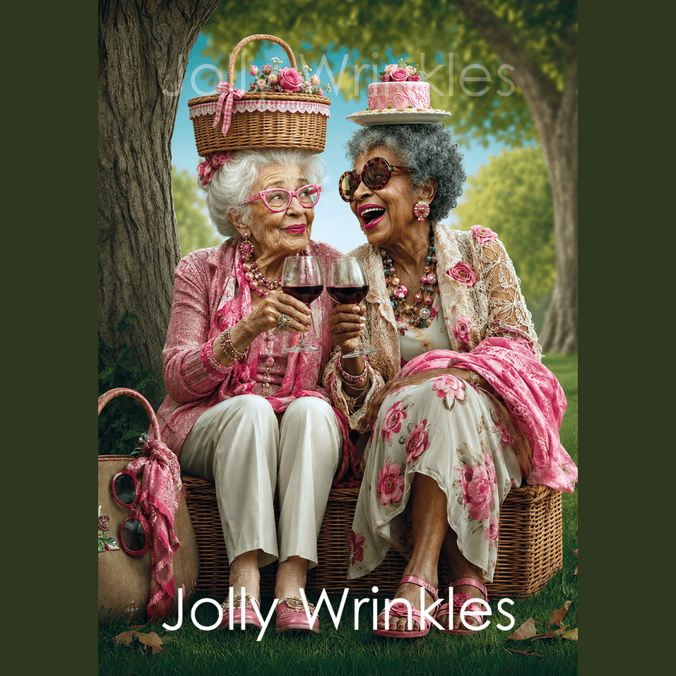 Jolly wrinkles ansichtkaart Picknick
