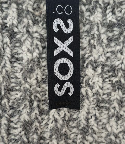 sox3215 original medium grijze wol jet black 37-41