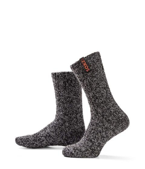 sox3713 soxs original medium donkergrijze wol sparkling copper 37-41