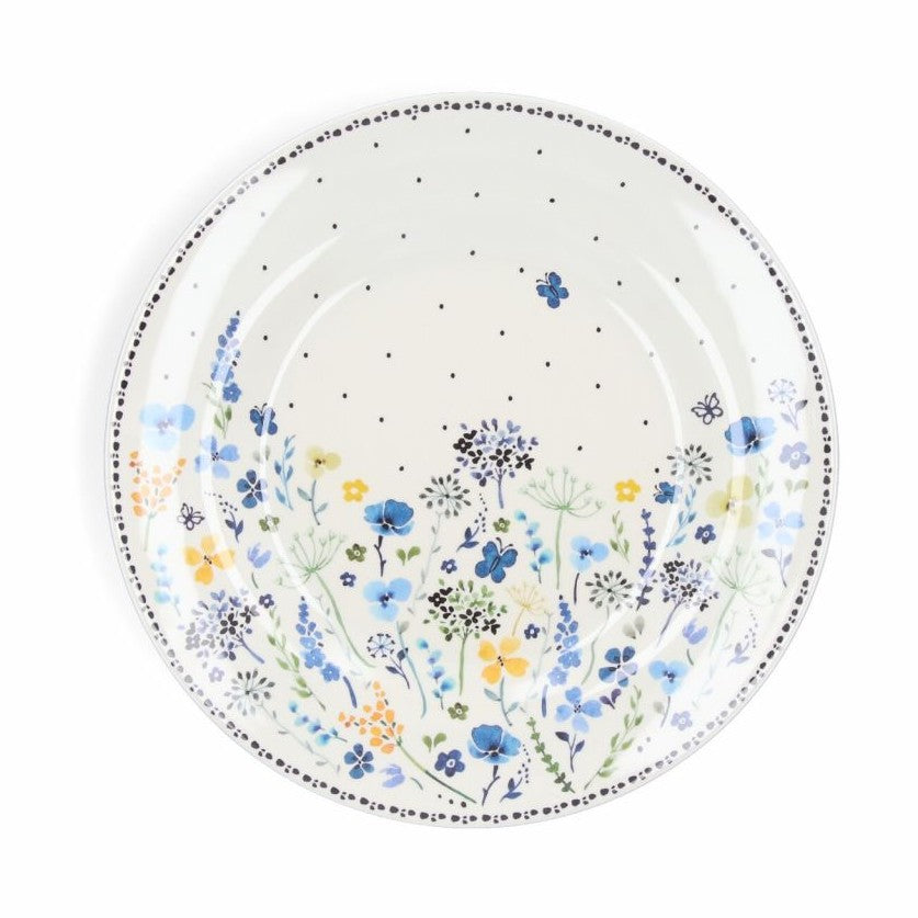 Bunzlau Melamine Plate Wild Flowers