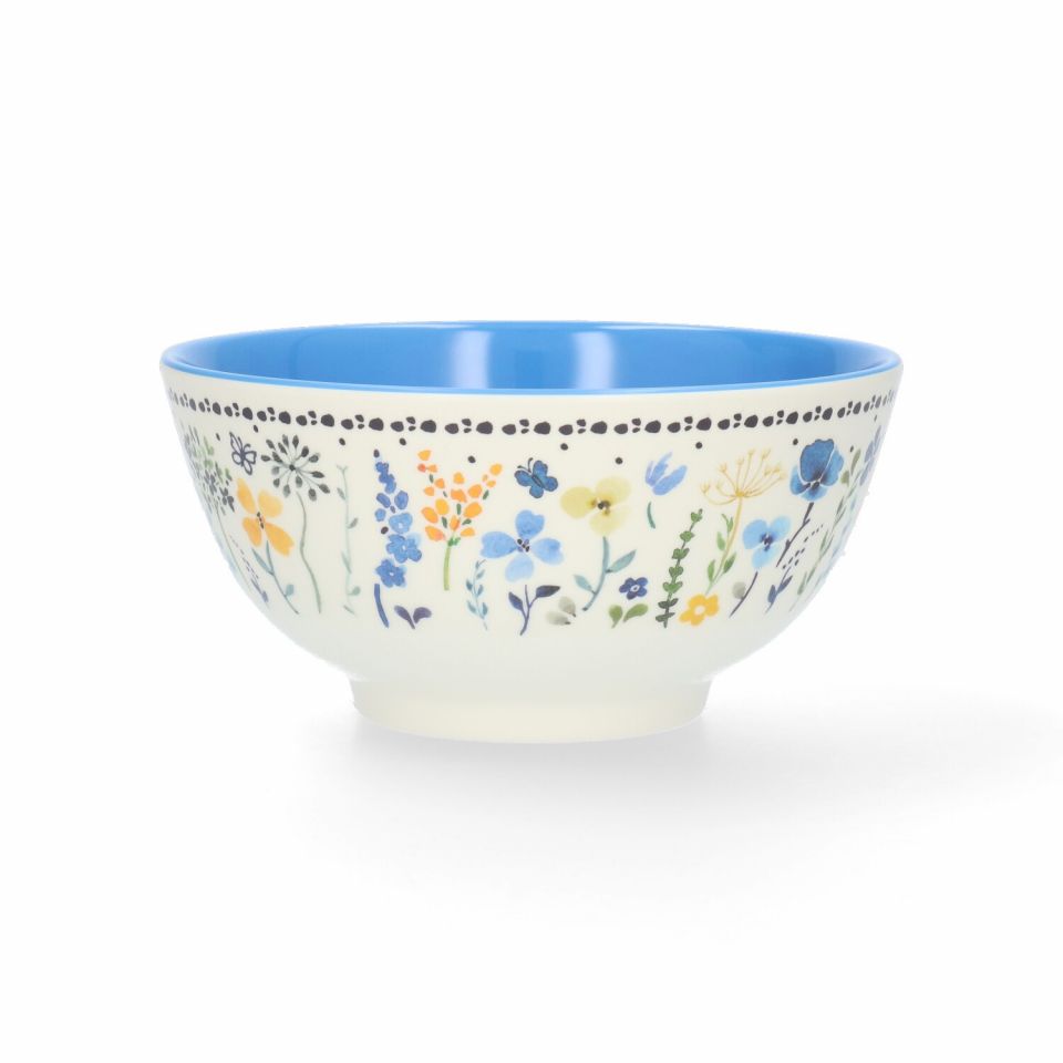 Bunzlau Melamine Bowl Wild flowers