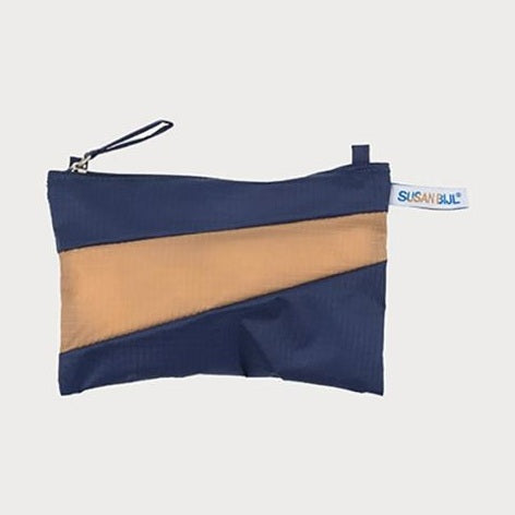 Susan Bijl the new pouch navy & camel small