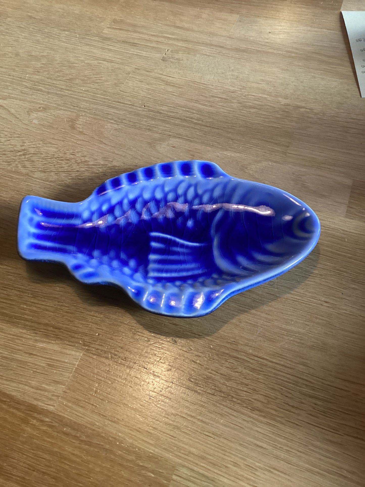 Visschaaltje blauw