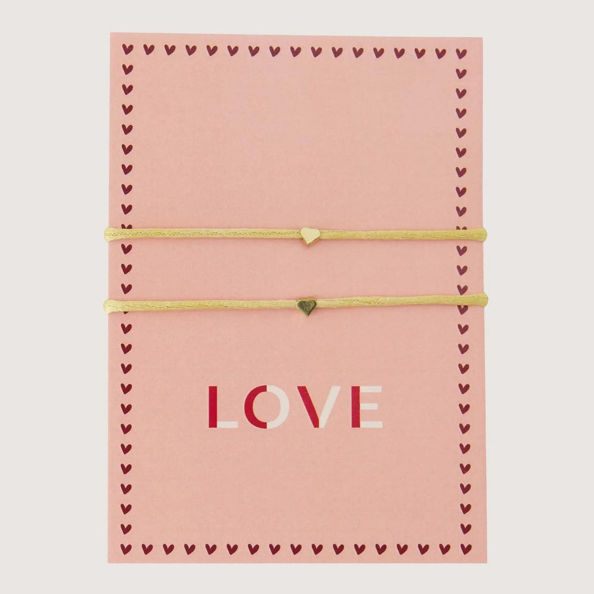 Zusss ansichtkaart vriendschapsarmbandjes love