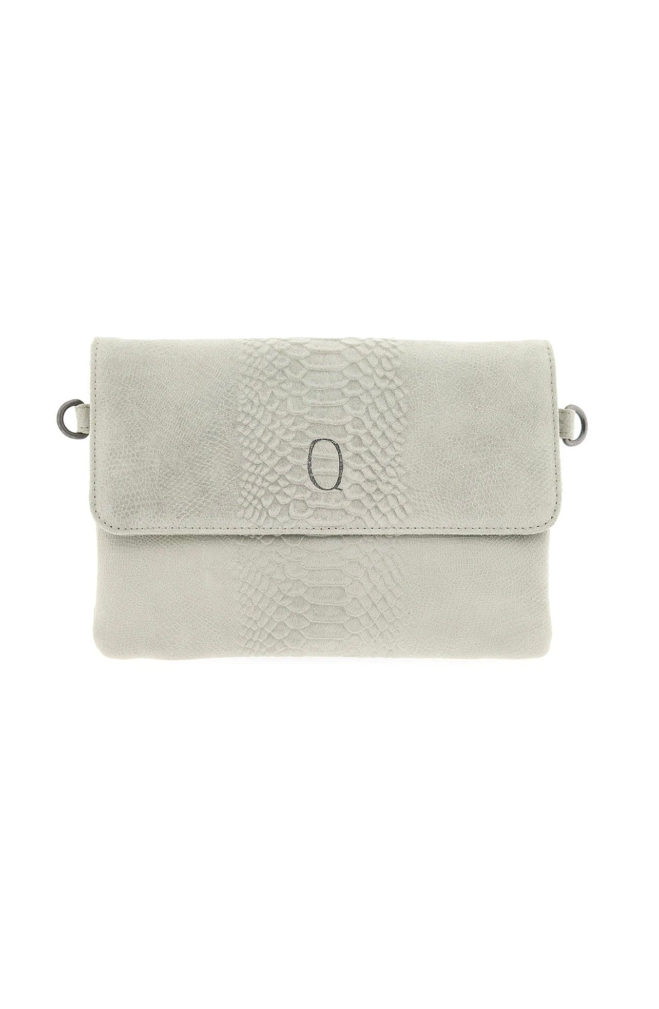 Vivian beige suede enveloptas
