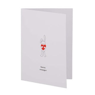 Zusss wenskaart hoera zwanger wit/zwart/rood