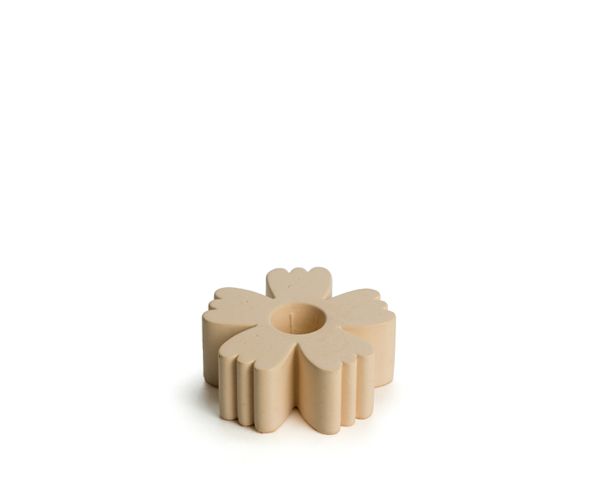 Rustik lys kandelaar concrete flower apricot