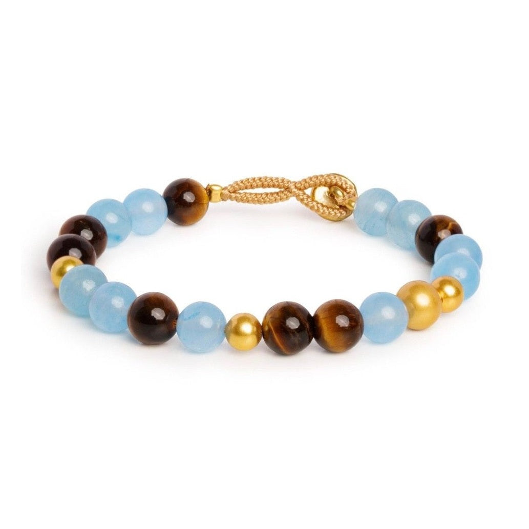 Ibu bracelet bob mix brown blue