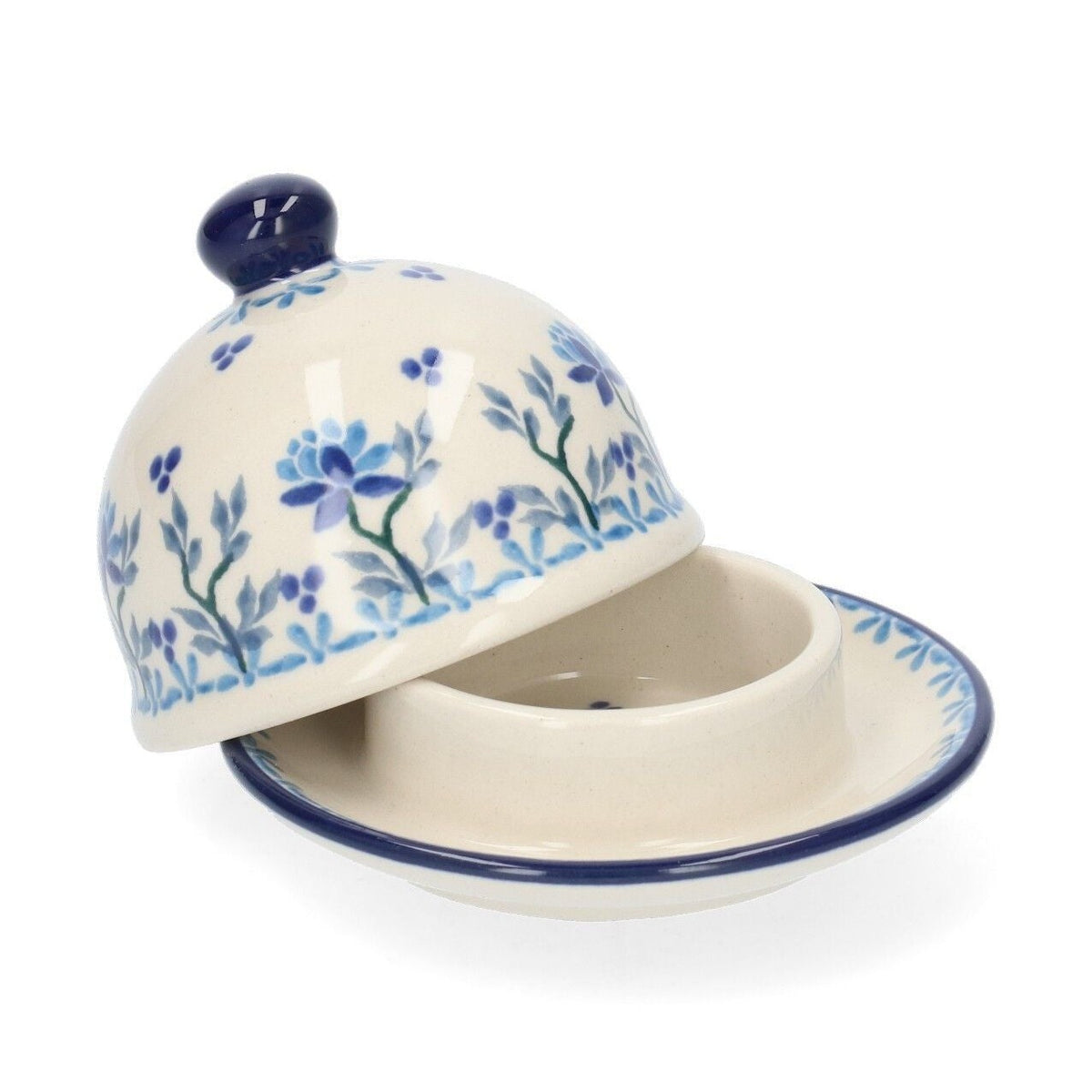 Bunzlau Castle butter dish round daydream