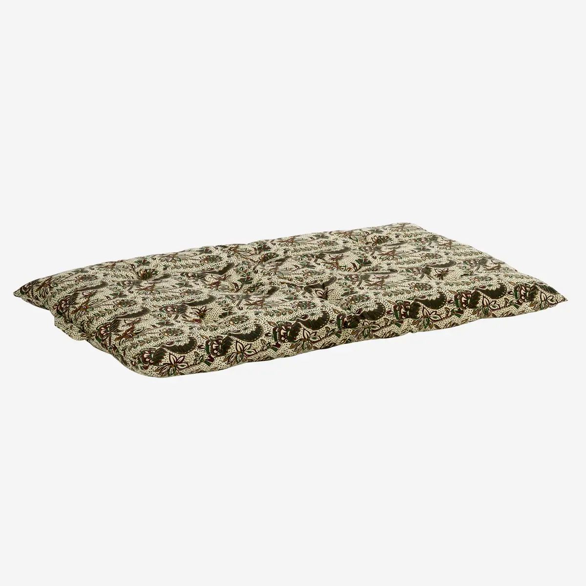 Madam stoltz printed cotton mattress chestnut