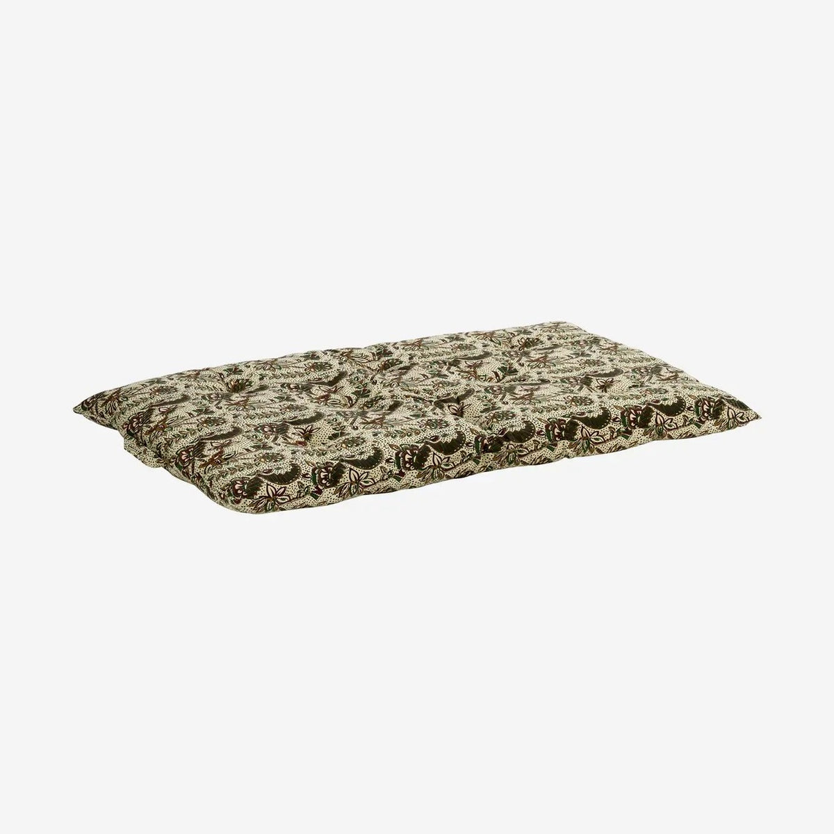 Madam stoltz printed cotton mattress chestnut