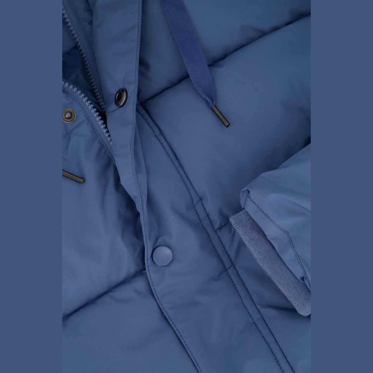 Zusss bubblecoat met teddy details Ice blue