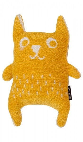 Klippan Cuddly puppet little bear yellow