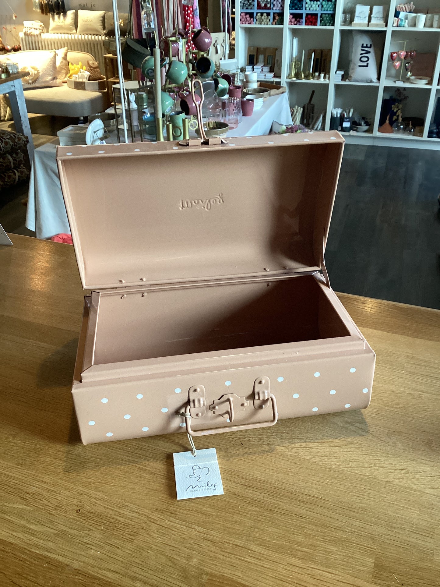 Maileg Storage suitcase roze