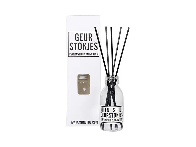 Mijn Stijl Geurstokjes White Cedar & Vetiver