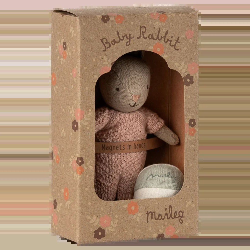 Maileg rabbit set micro sand rose