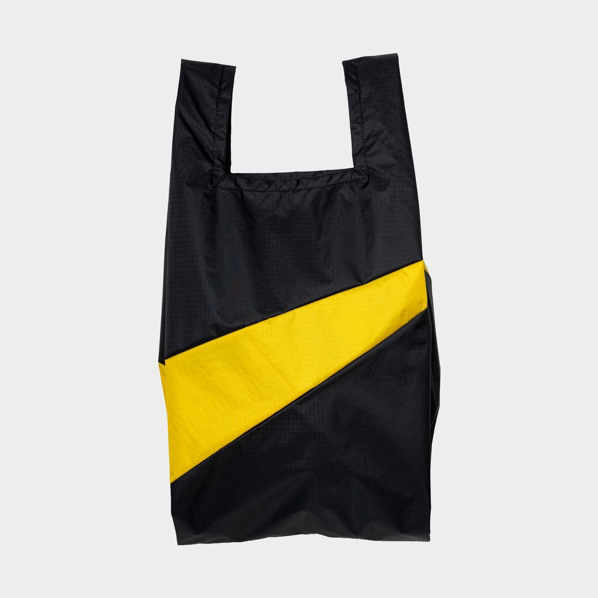 Susan bijl the new shopping bag black & sunflower Medium