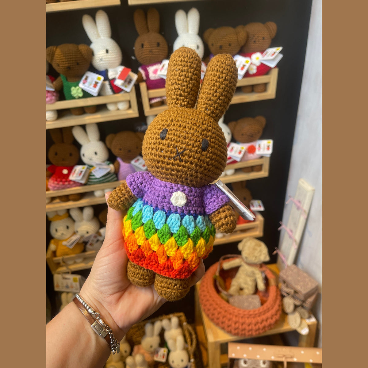 Just dutch melanie / nina handmade and her bright rainbow dress