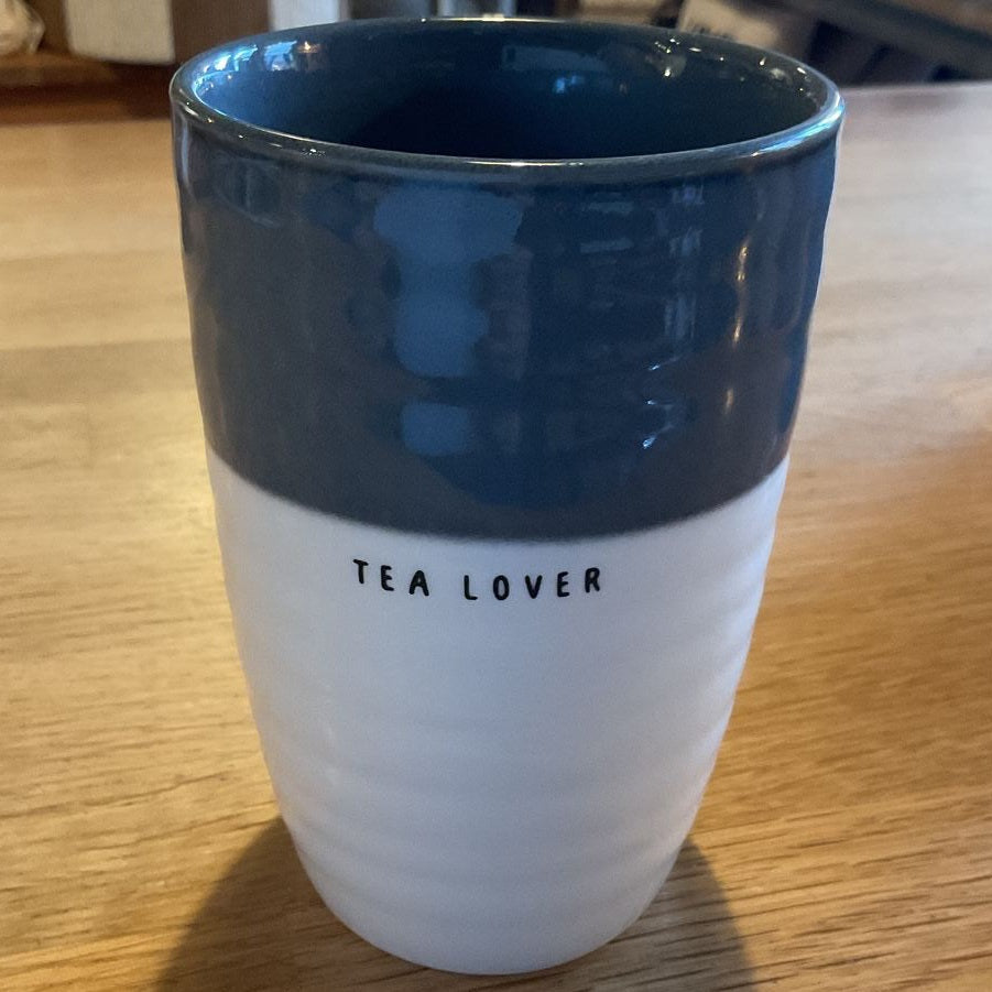Zusss mok L tea lover wit / blauw
