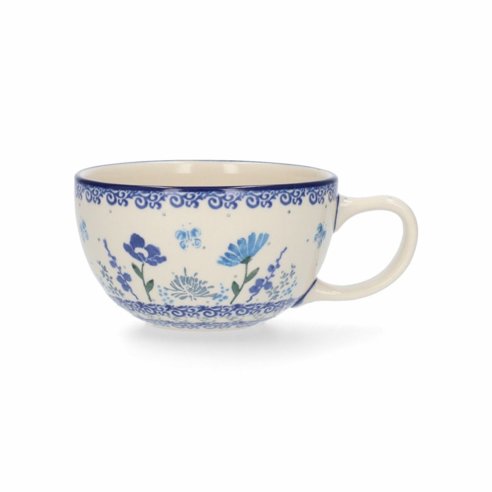 Bunzlau castle mug cappuccino 400 ml flower meadow