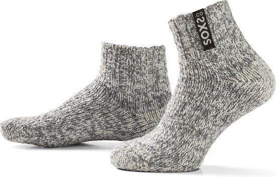Sox3136 soxs originals laag grijze wol jet black 37-41
