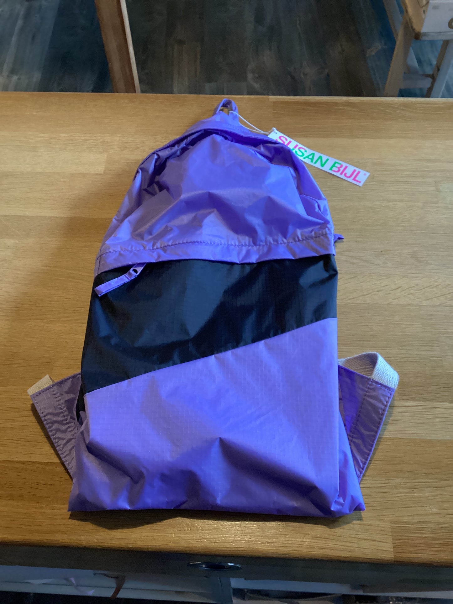 The new Foldable backpack treble&black L