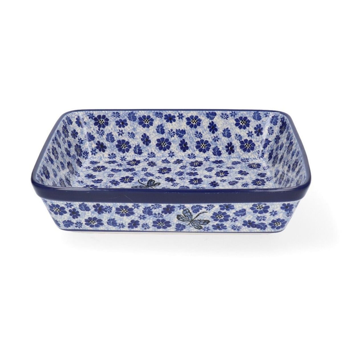 Oven dish rectangular 1880 dragonfly