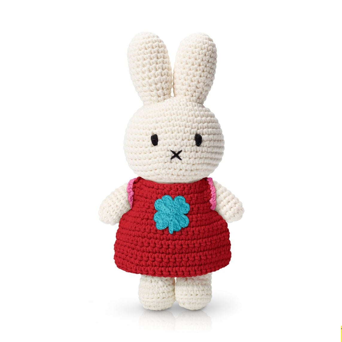 Just dutch miffy / nijntje handmade and her red clover dress